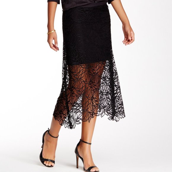 Liberty garden lace overlay skirt - Picture 1 of 10